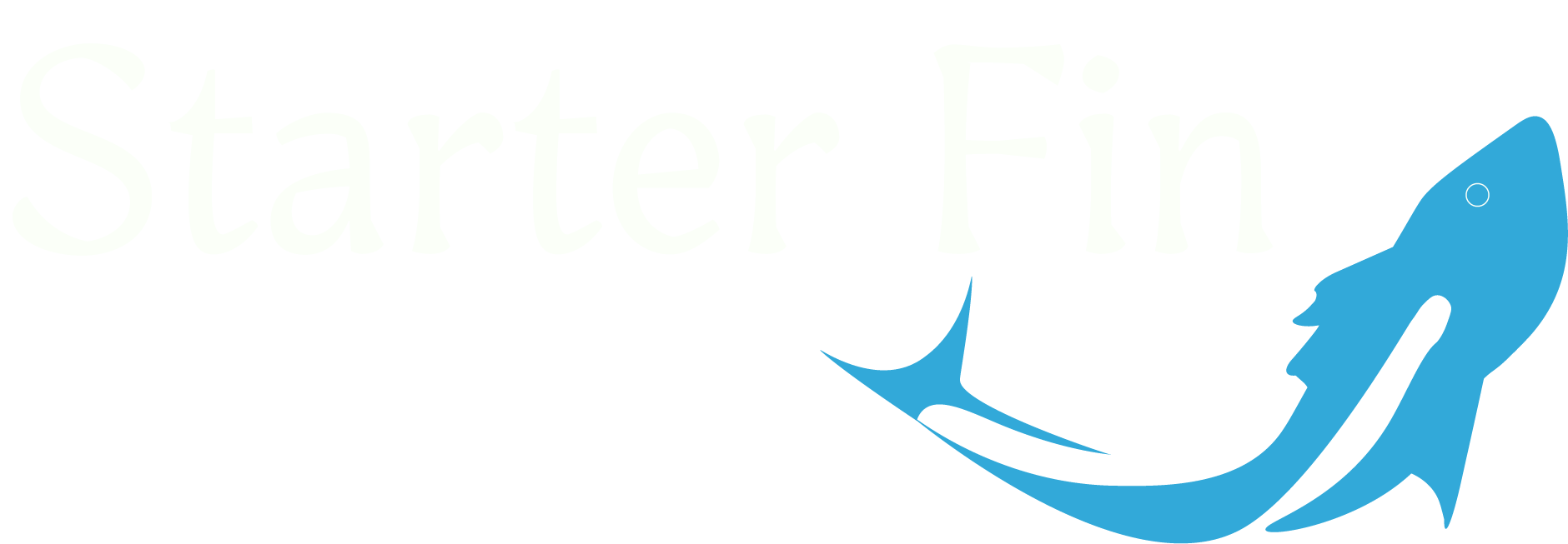 starter fin with fish logo underneath