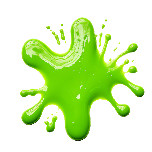 Slime Combine's logo of a green slime splatter